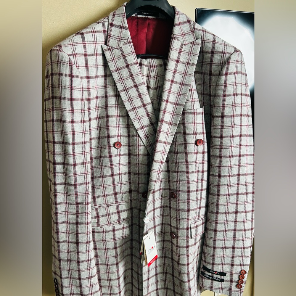 Designer double breasted suit